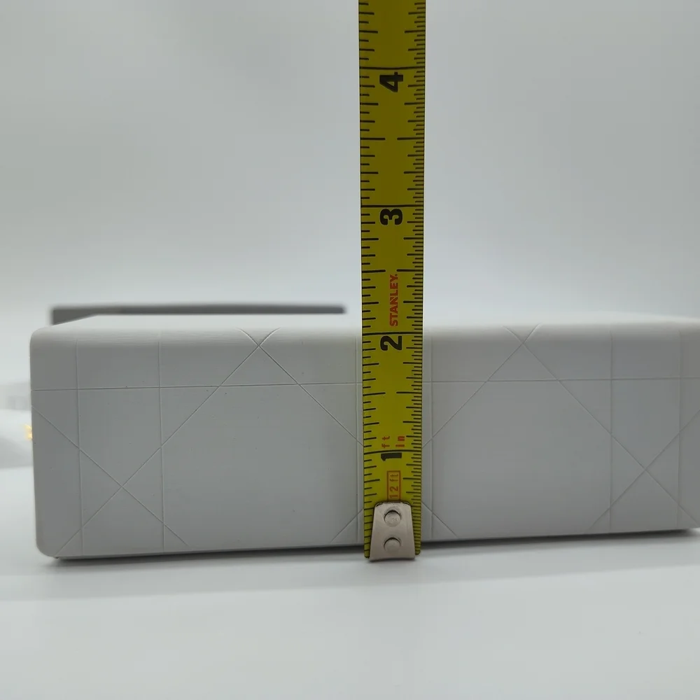 DIOR Sunglasses Case White Cannage Box Gray Fabric Storage Box Ribbon Set EUC